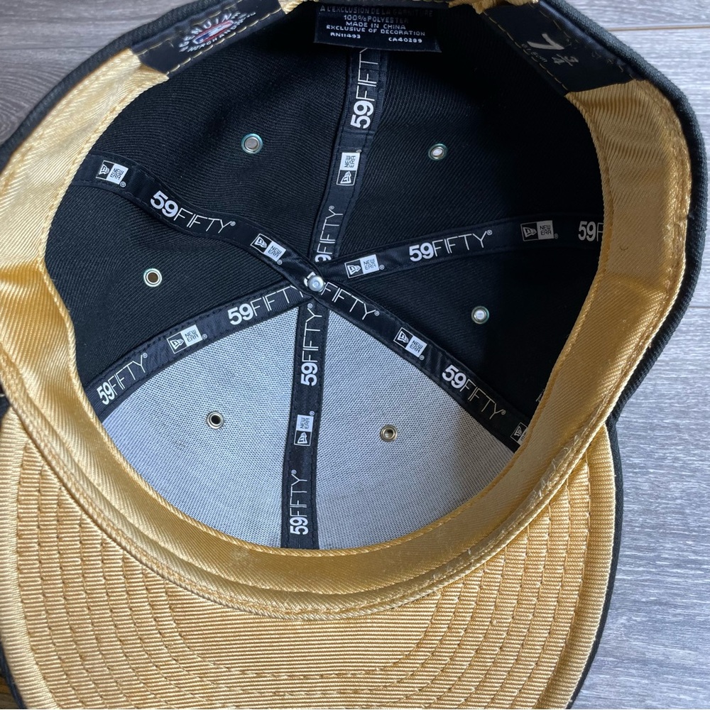 New Era Detroit Tigers Black & Gold 59FIFTY Hat 1984 World Series 7 3/4 HTF Rare - Picture 9 of 9